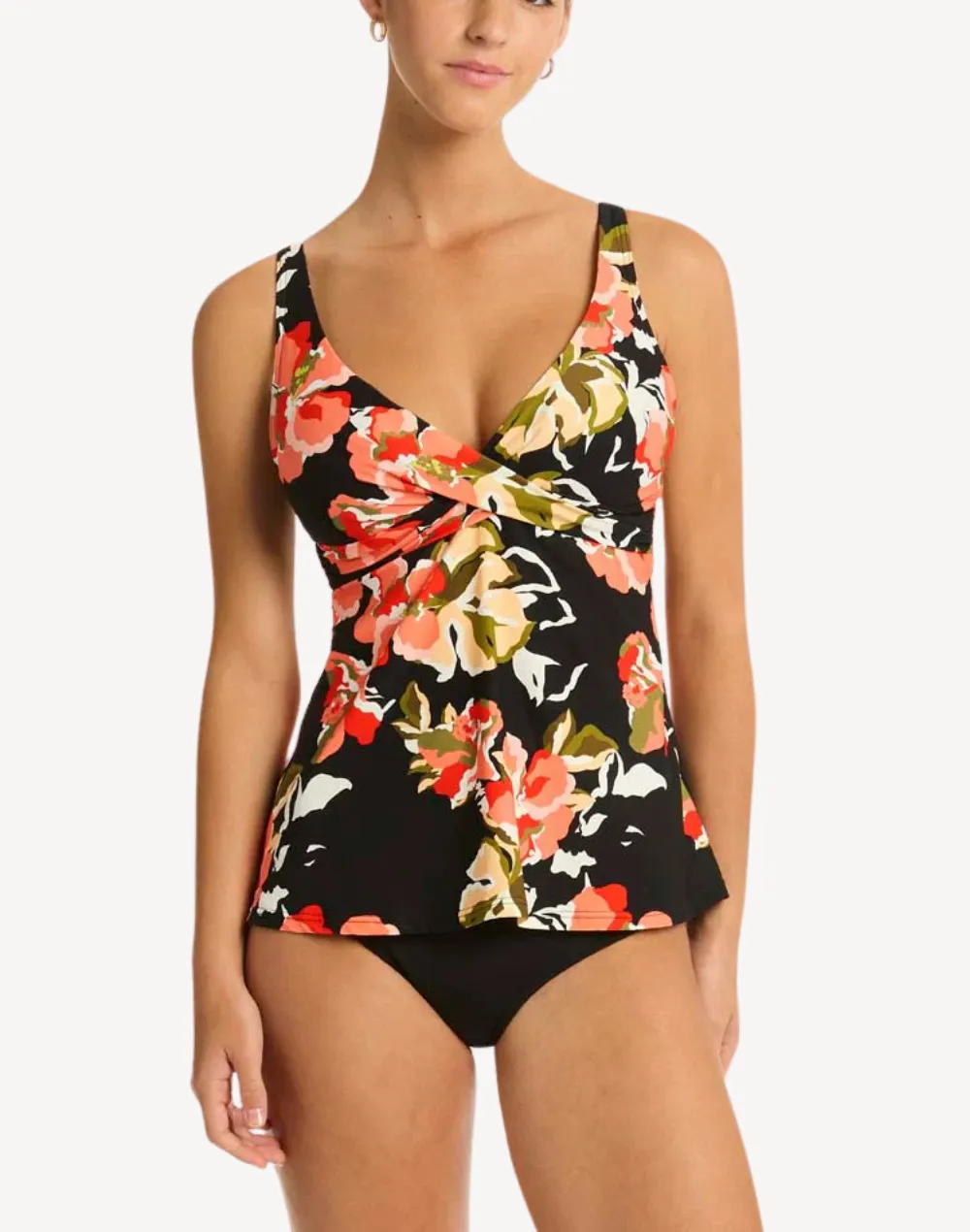 Juniper Cross Front Tankini Top