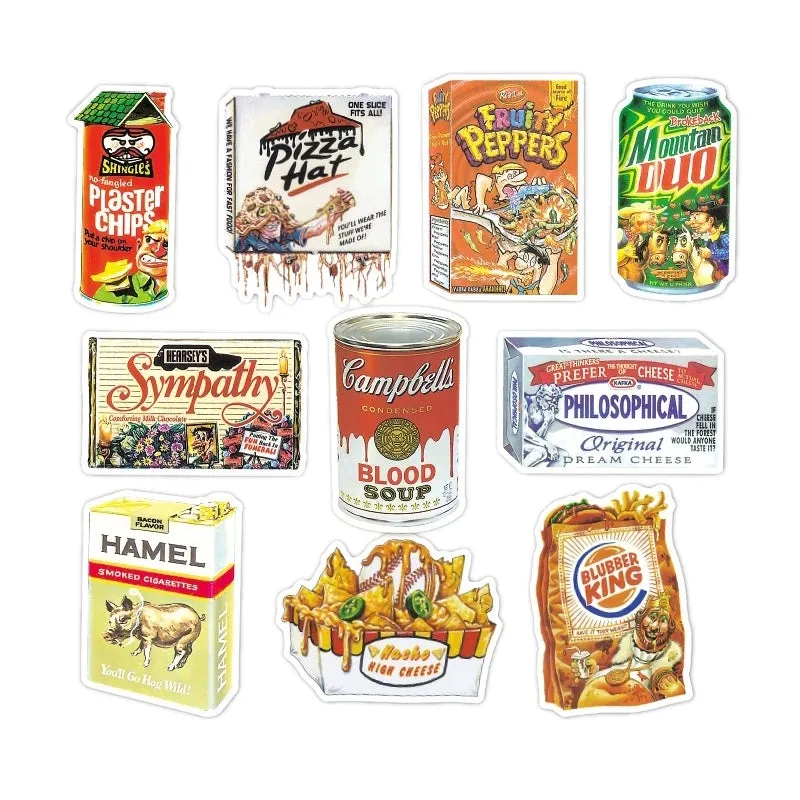 Junk Food 50 pieces DIY Colour Random Sticker Bomb Decals