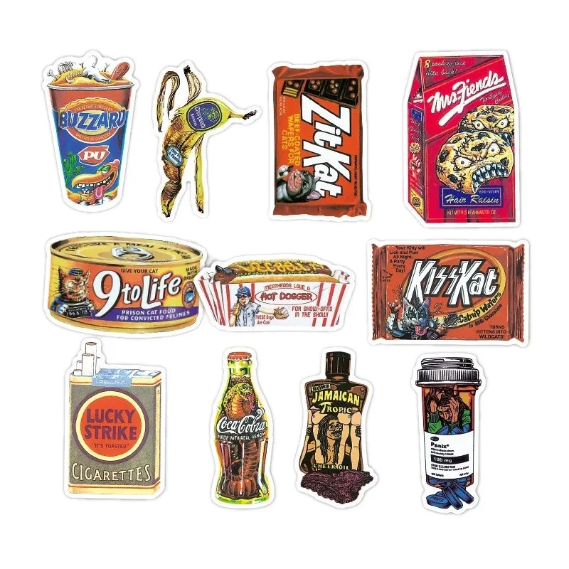 Junk Food 50 pieces DIY Colour Random Sticker Bomb Decals
