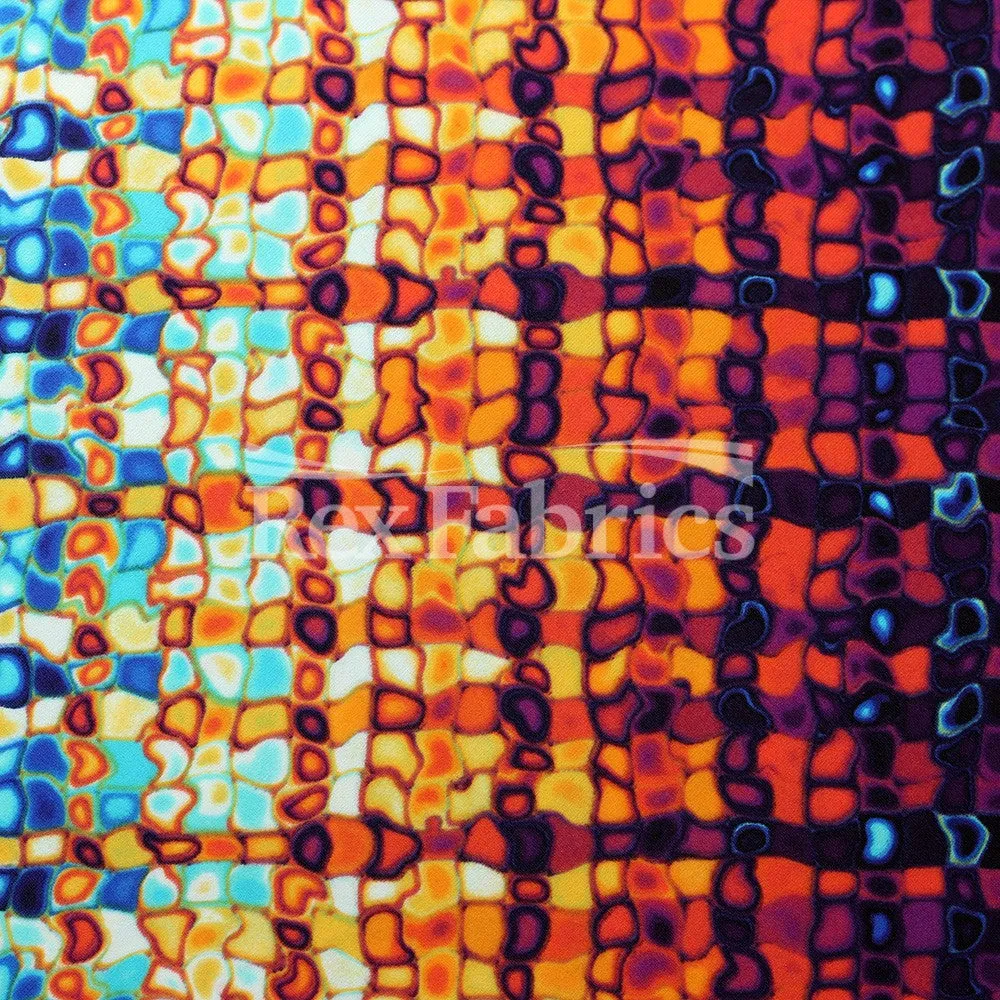Kaleidoscope Stripe - 4-Way Stretch Nylon Spandex Print