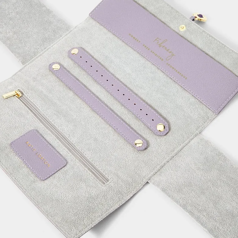 Katie Loxton Birthstone Jewelry Roll - February