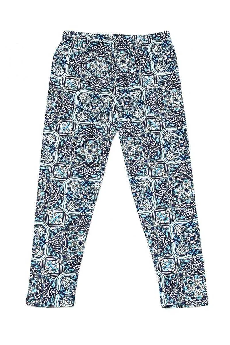 Kids Underwater Mandala Premium Leggings