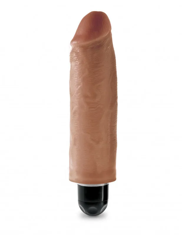 King  6" Vibrating Stiffy - Tan