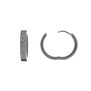 Kivelliset teräsrengas korvakorut 2cm