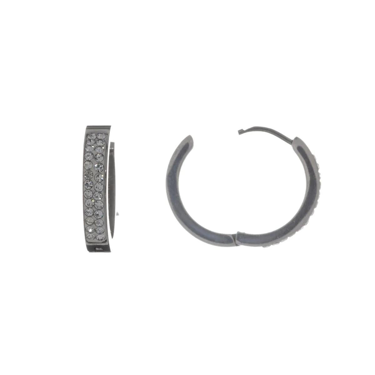 Kivelliset teräsrengas korvakorut 2cm