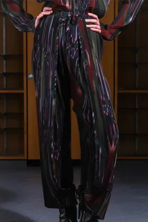 Knight Plisse Pants, Tetris Drips