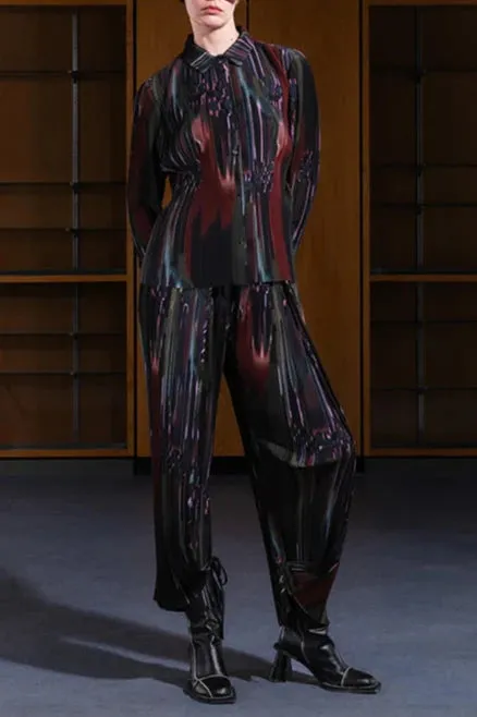 Knight Plisse Pants, Tetris Drips