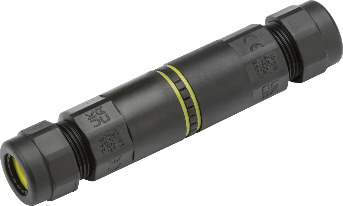 Knightsbridge JB0013 IP68 24A Weatherproof Inline Connector with Lever Terminals (3 Pole)