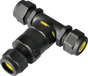 Knightsbridge JB003 Weatherproof IP68 16A 3-Way Cable Connector (3-Pole)