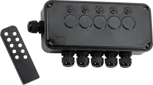Knightsbridge OP665GBK Weatherproof IP66 13A 5G Remote Controlled Switch Box