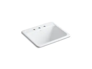 KOHLER K-19017-3 Glen Falls 25" top-/undermount single-bowl utility sink