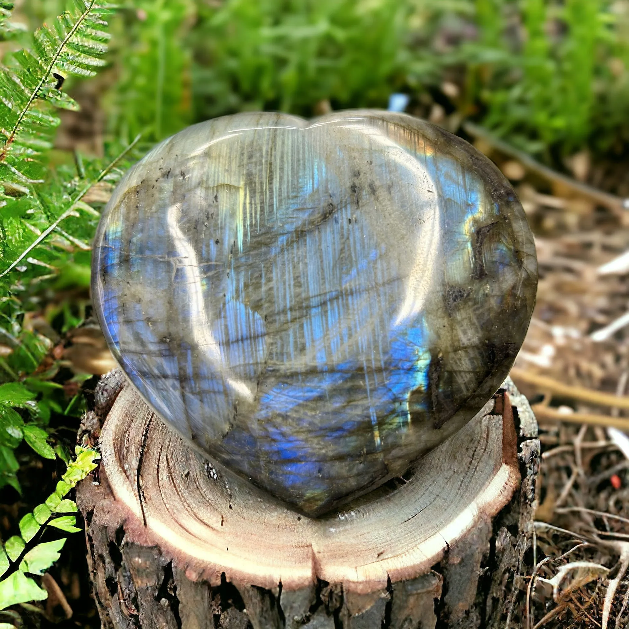 Labradorite Heart - Large