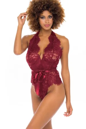 Lace Halter Teddy