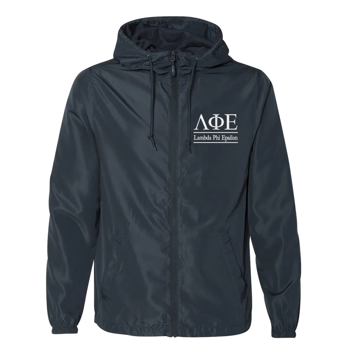 Lambda Phi Epsilon Full Zip Windbreaker