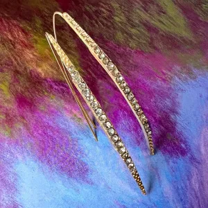 lancia long crystal earring