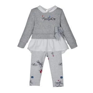 LAPIN HOUSE - Dogtooth Jewel Legging Set - Grey
