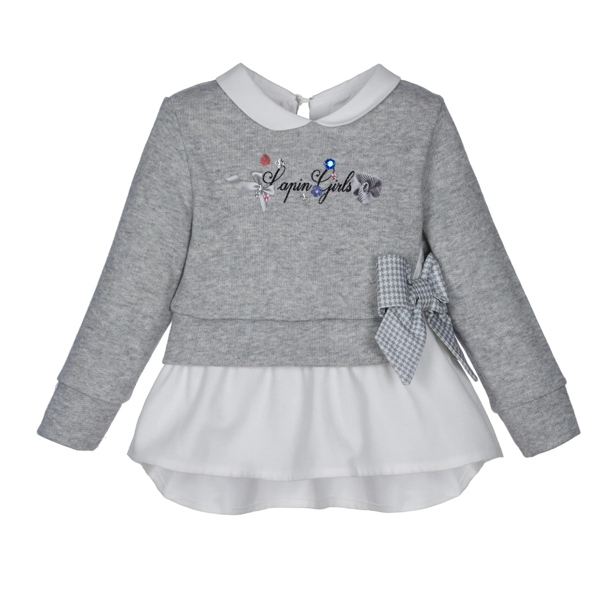 LAPIN HOUSE - Dogtooth Jewel Legging Set - Grey