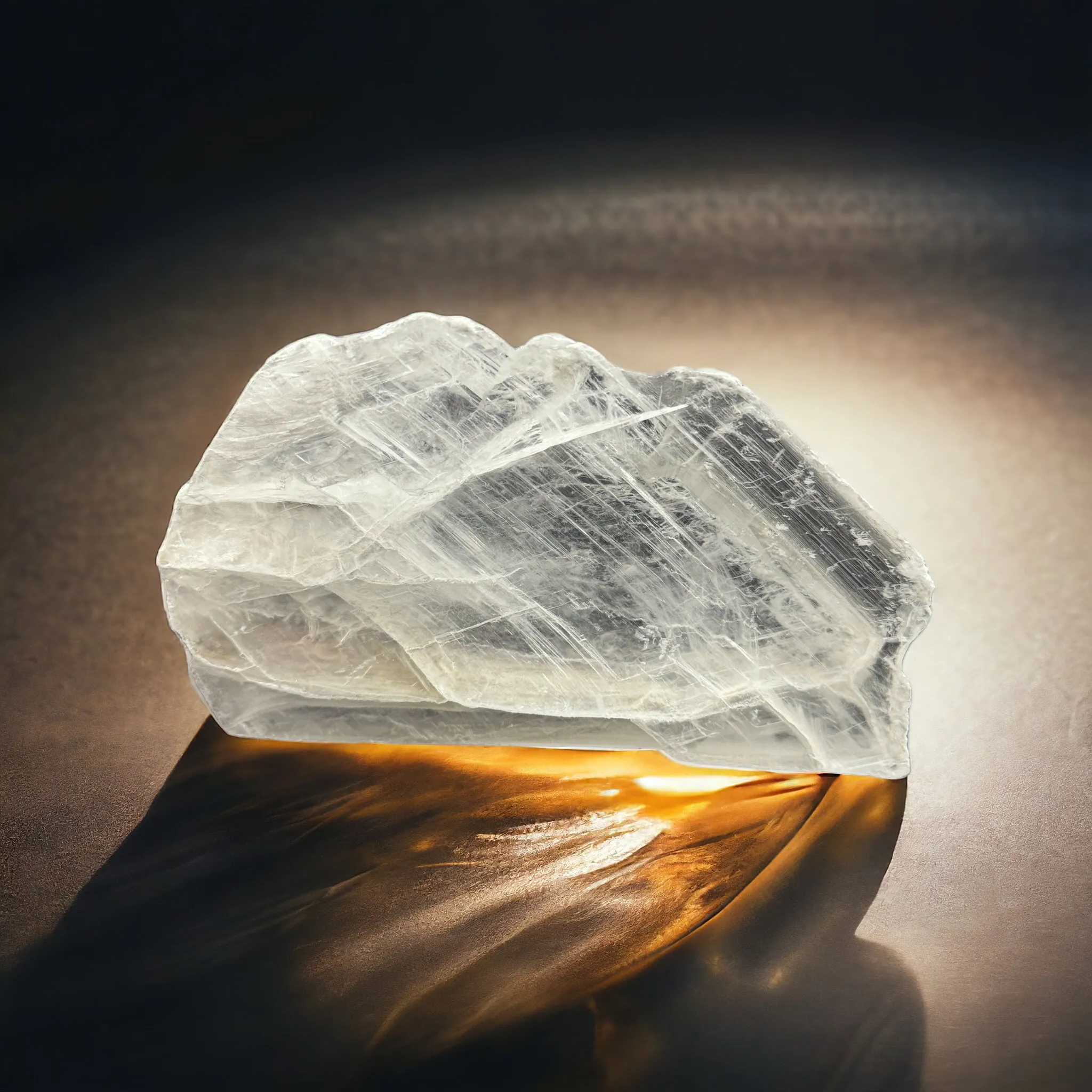 Large Natural Brazilian Selenite Crystal - Self Standing