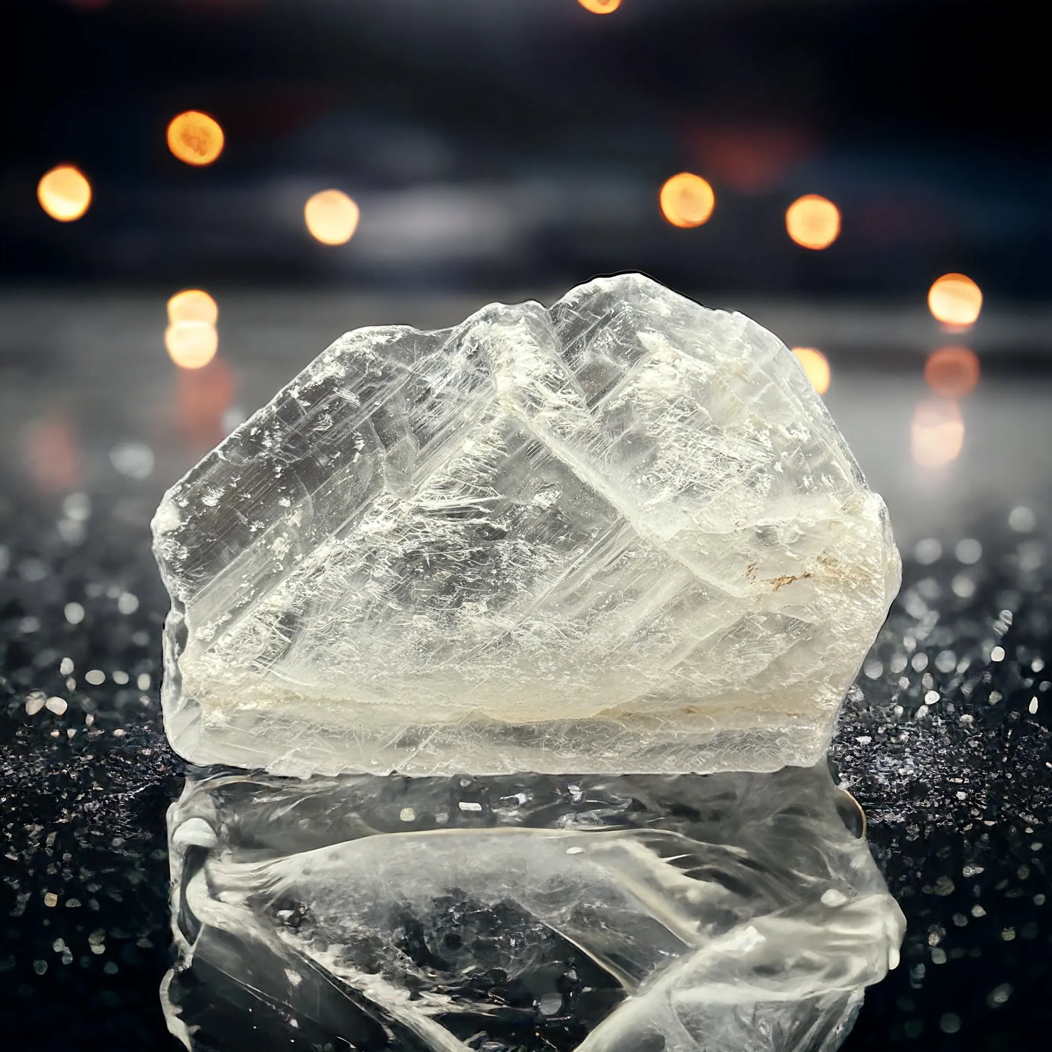 Large Natural Brazilian Selenite Crystal - Self Standing