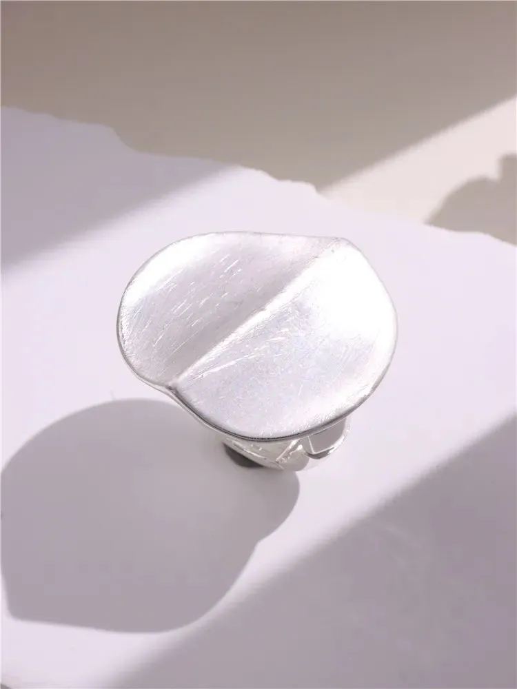 Large Silver and Gold Geometric Ring