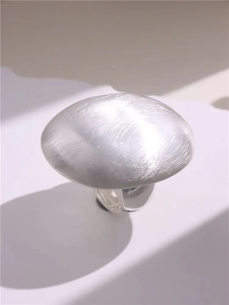 Large Silver and Gold Geometric Ring