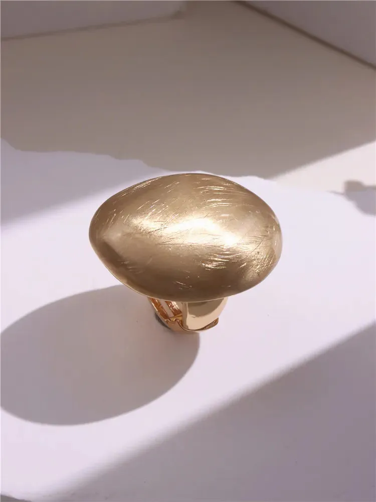 Large Silver and Gold Geometric Ring