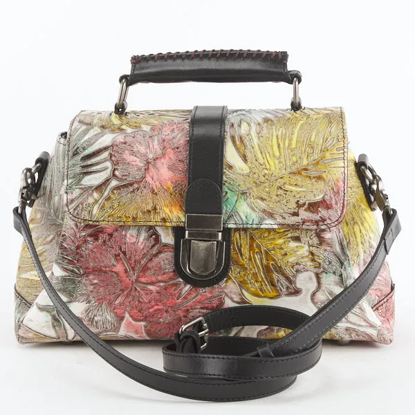 L`Artiste Hb Manaus Handbag Women’s Hand Painted Leather