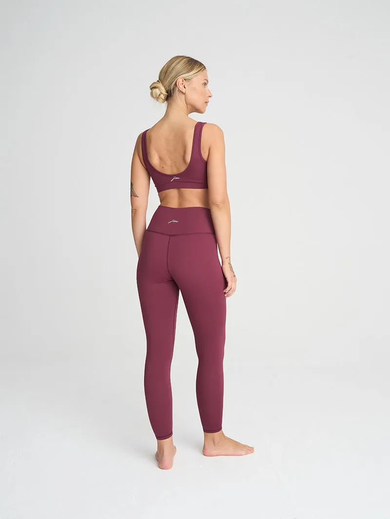 Legginsy 7/8 Oneness Bond, Burgundy
