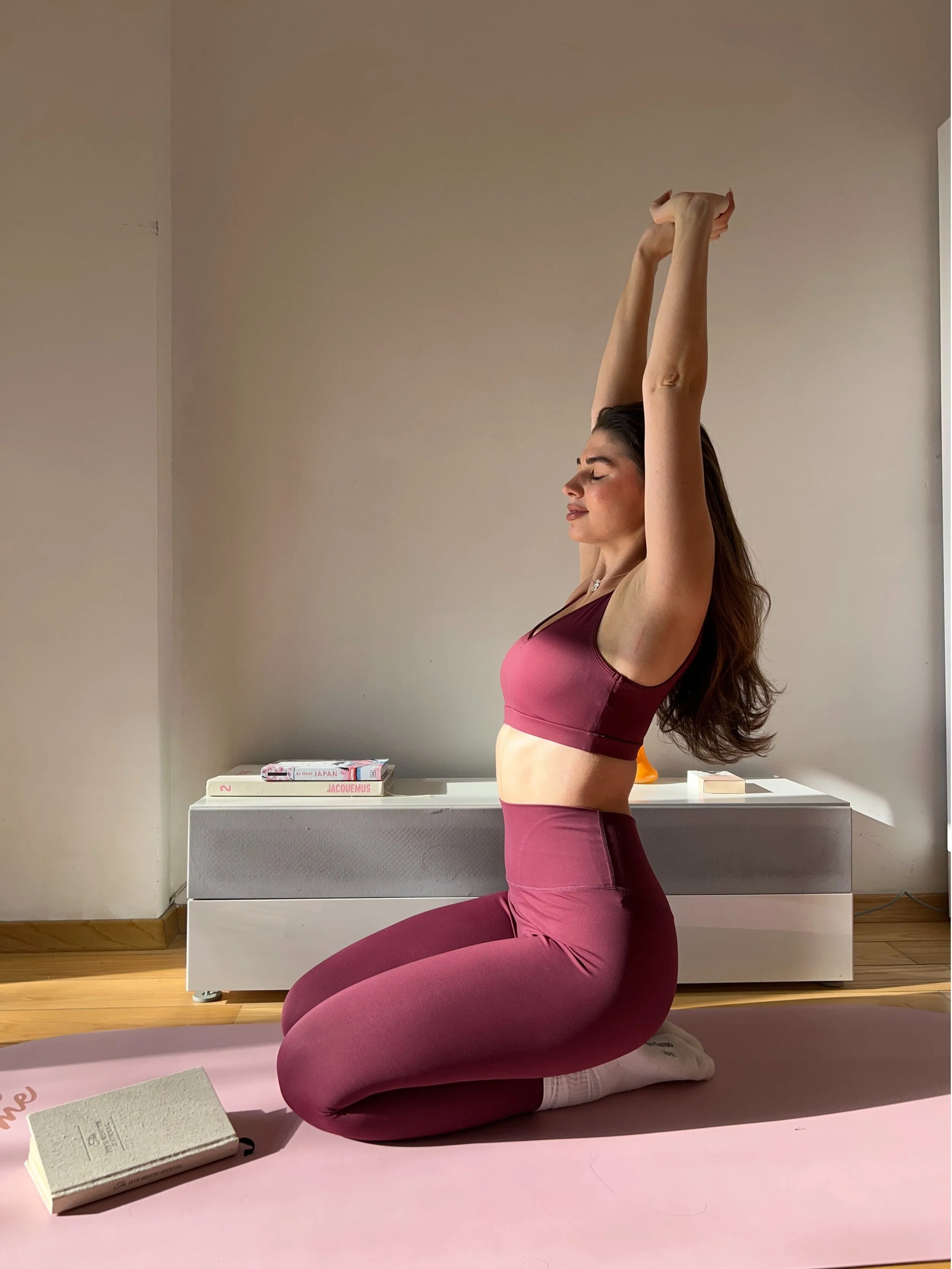 Legginsy 7/8 Oneness Bond, Burgundy
