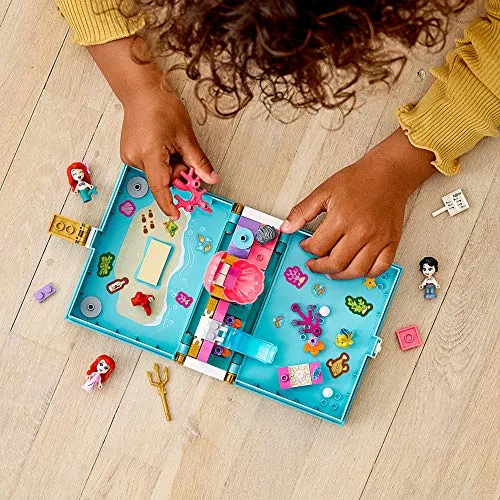 LEGO Disney Ariel’s Storybook Adventures 43176 Creative Little Mermaid Building Kit (105 Pieces)