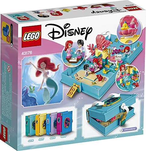 LEGO Disney Ariel’s Storybook Adventures 43176 Creative Little Mermaid Building Kit (105 Pieces)