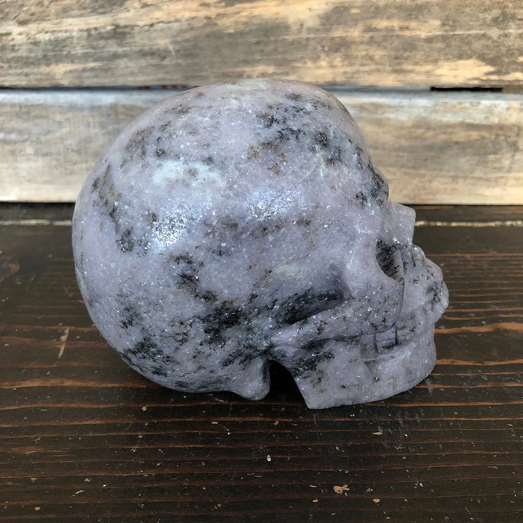 Lepidolite Skull