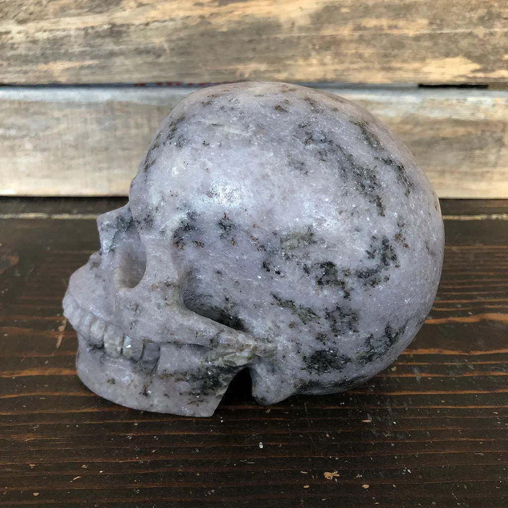 Lepidolite Skull