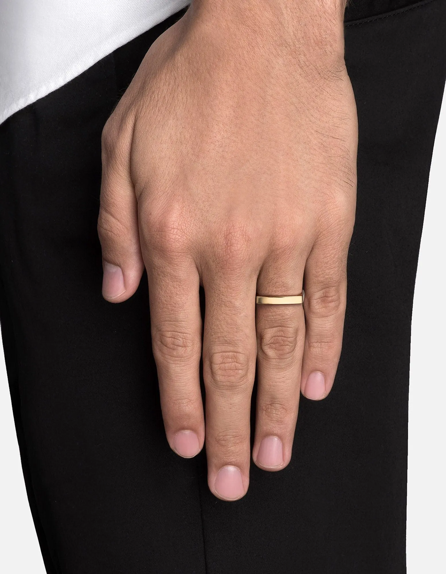 Level Ring, Gold Vermeil