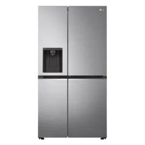 LG 674L Platinum Silver Side By Side Fridge GC-J257SLSS
