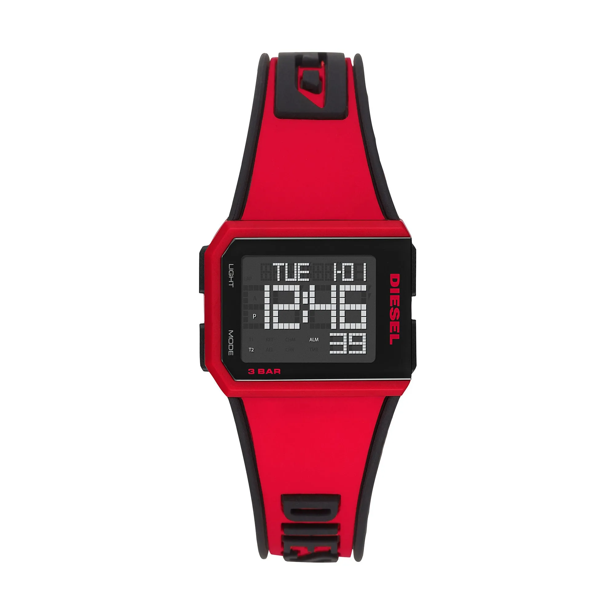 LI DIGITAL WATCH SS PLASTIC STRAP