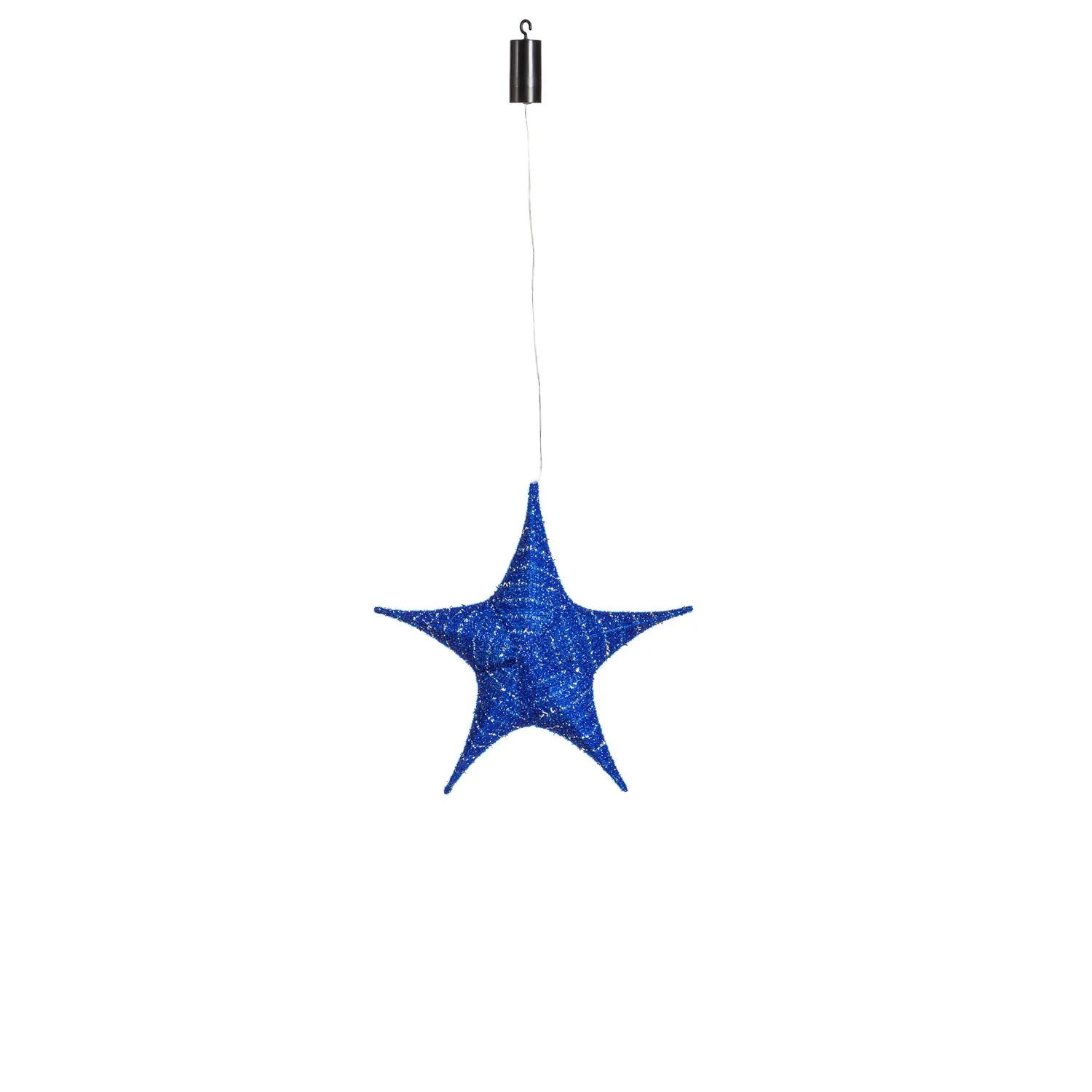 Lighted Fabric Star, Small, Blue,45st352bl