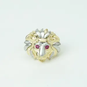 Lion Head ring in 10K