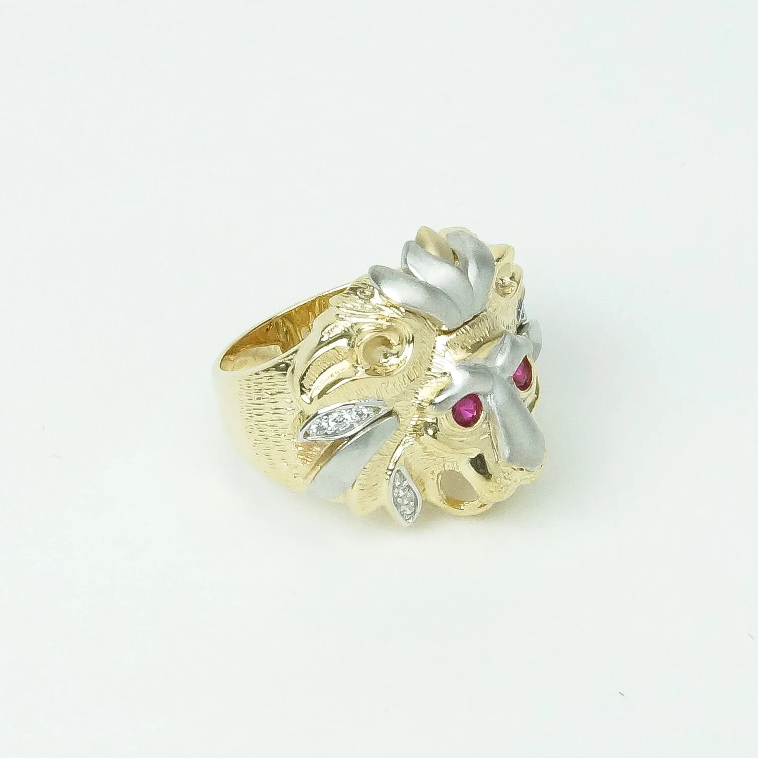 Lion Head ring in 10K