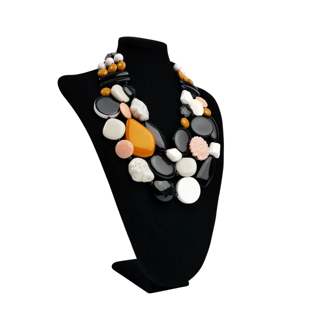 Liza Multi-Color Resin Necklace