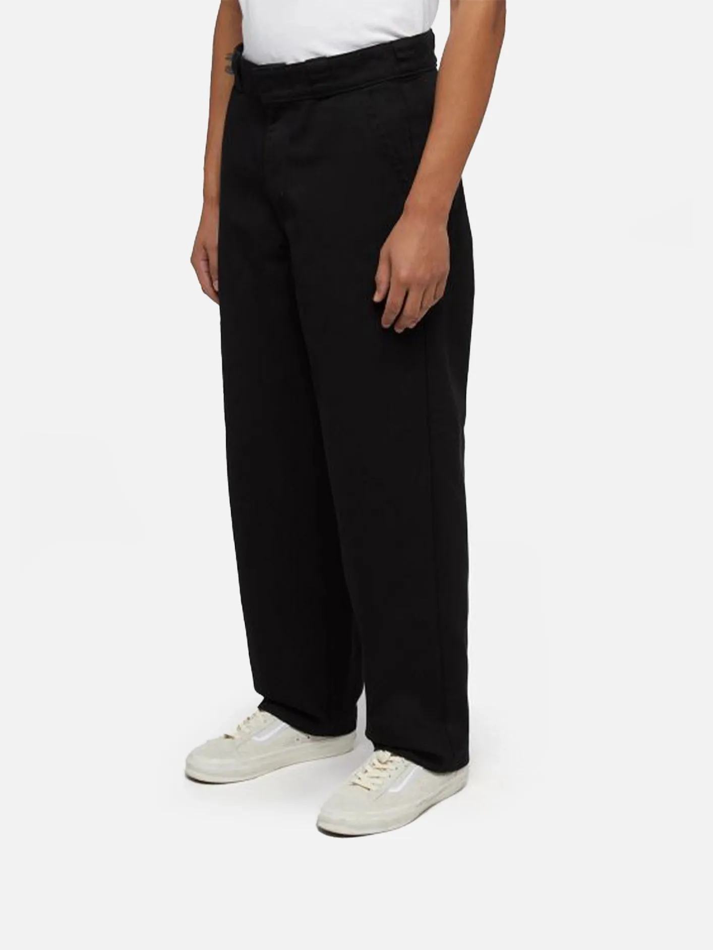 Loose Multi-Pocket Work Trousers - Black