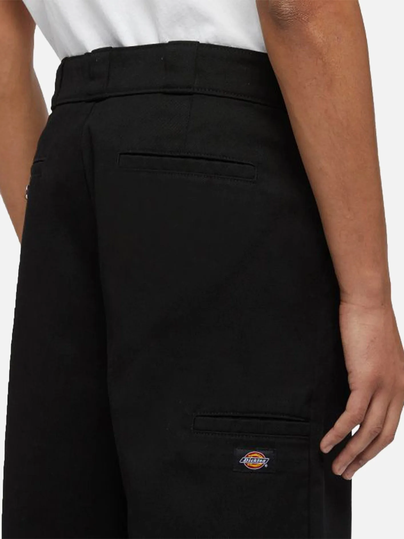 Loose Multi-Pocket Work Trousers - Black