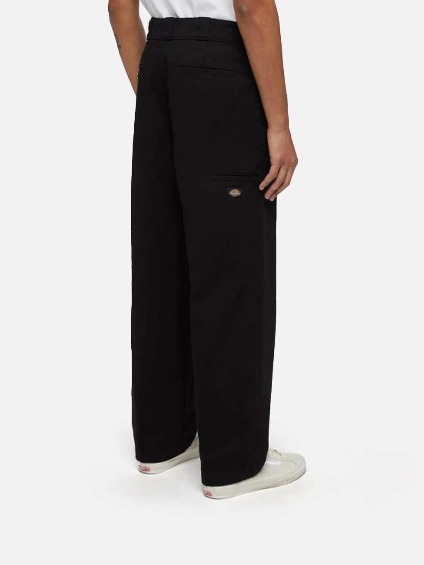 Loose Multi-Pocket Work Trousers - Black