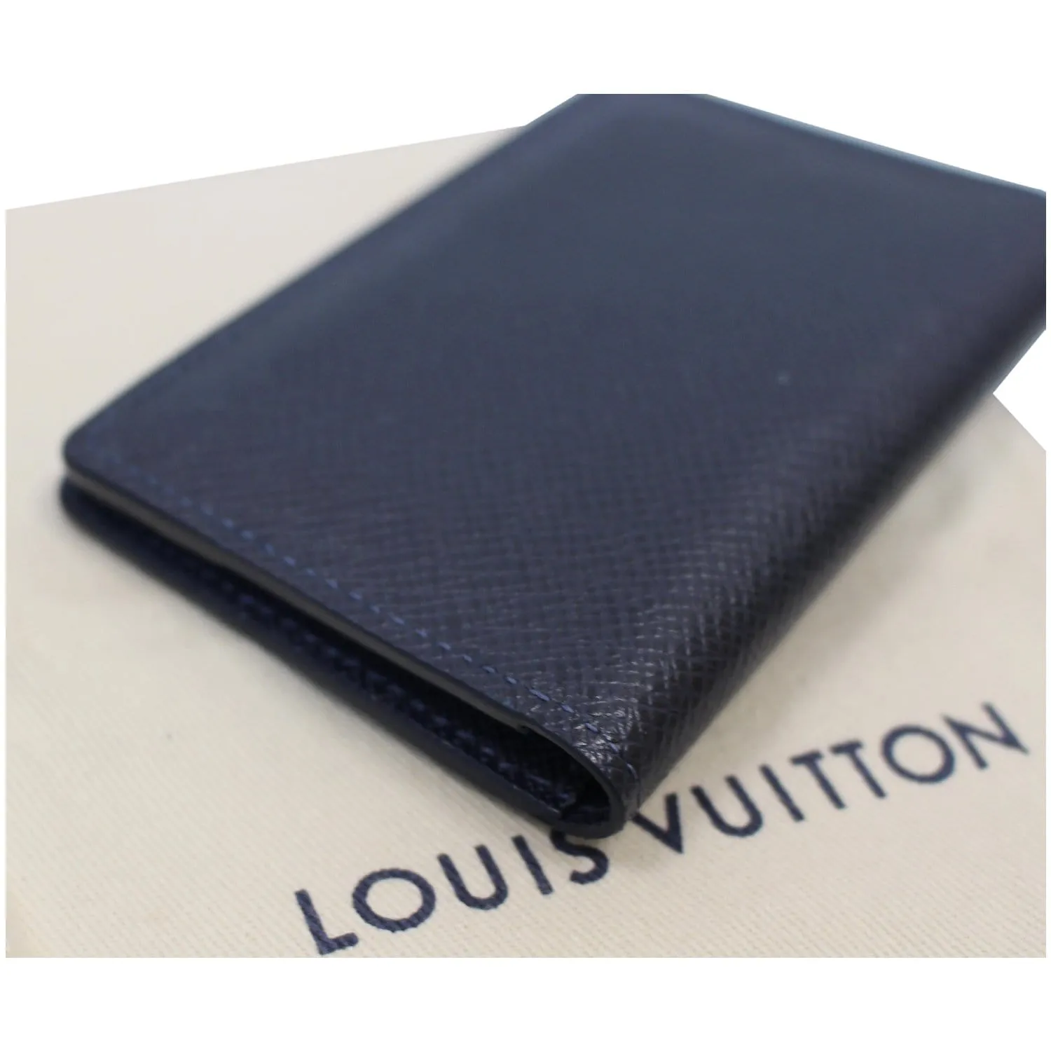 LOUIS VUITTON Organizer Card Case Holder Taiga Wallet Black