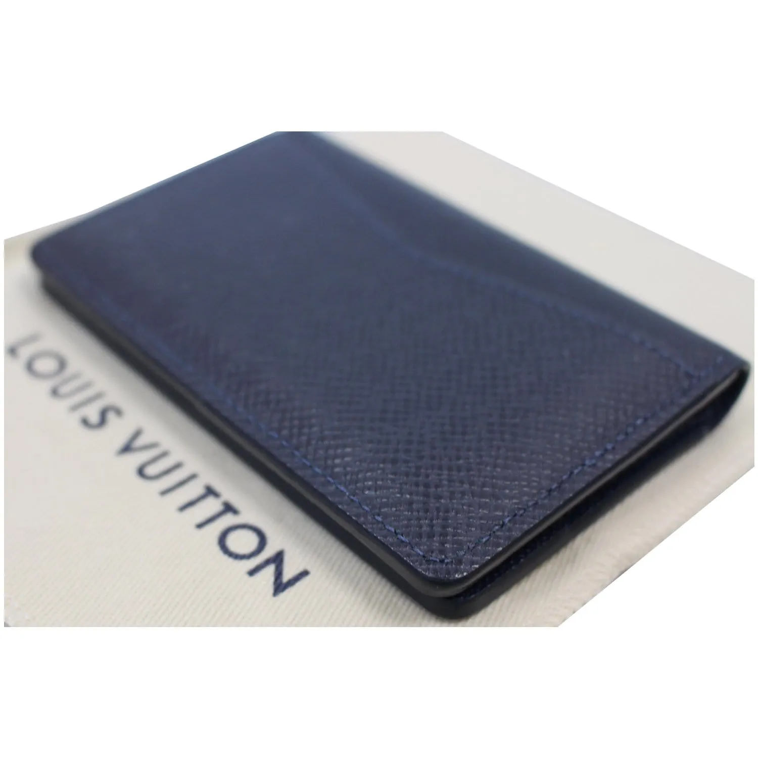 LOUIS VUITTON Organizer Card Case Holder Taiga Wallet Black