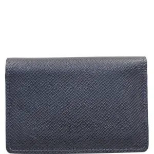 LOUIS VUITTON Organizer Card Case Holder Taiga Wallet Black