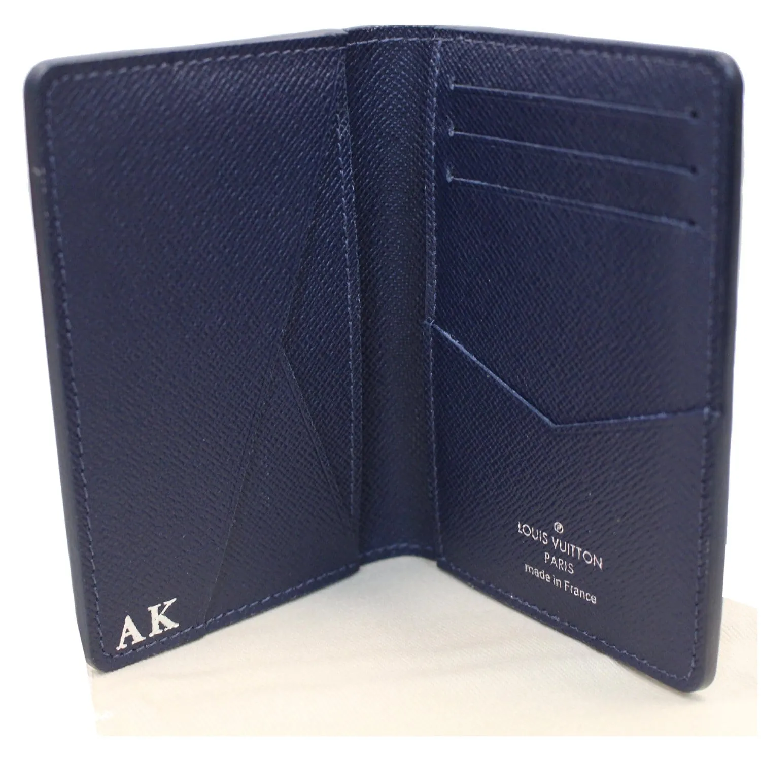 LOUIS VUITTON Organizer Card Case Holder Taiga Wallet Black