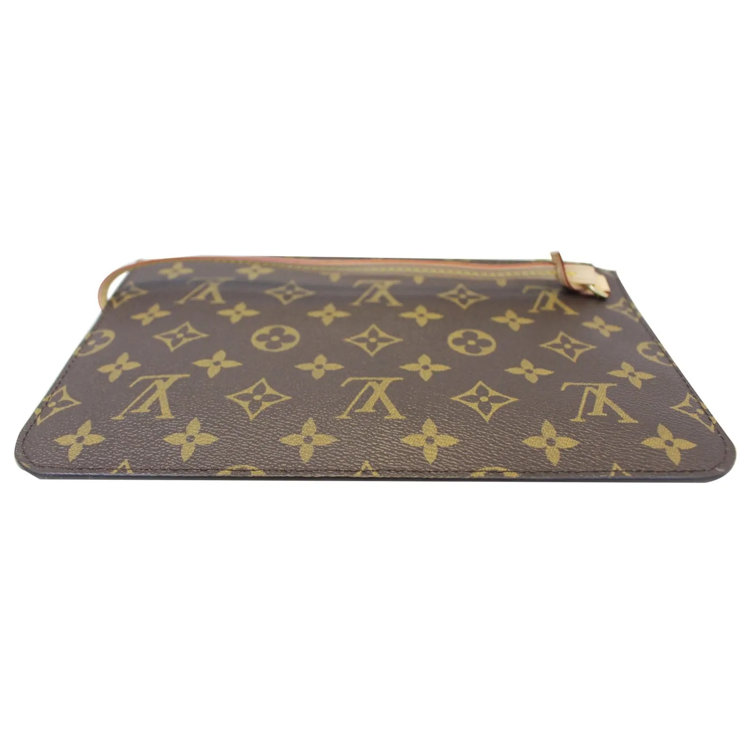 LOUIS VUITTON Pochette Wristlet Pouch Damier Ebene Neverfull MM/GM Brown