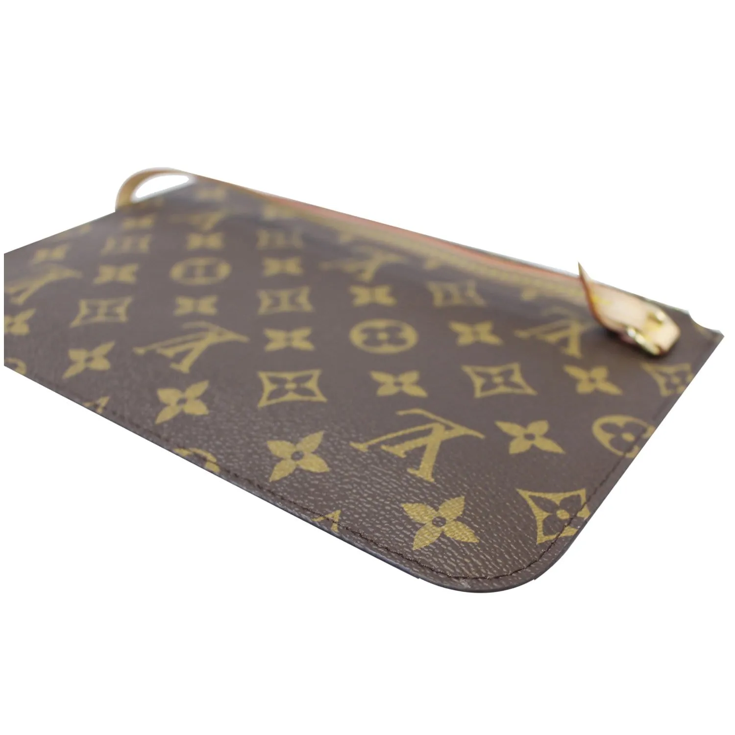 LOUIS VUITTON Pochette Wristlet Pouch Damier Ebene Neverfull MM/GM Brown