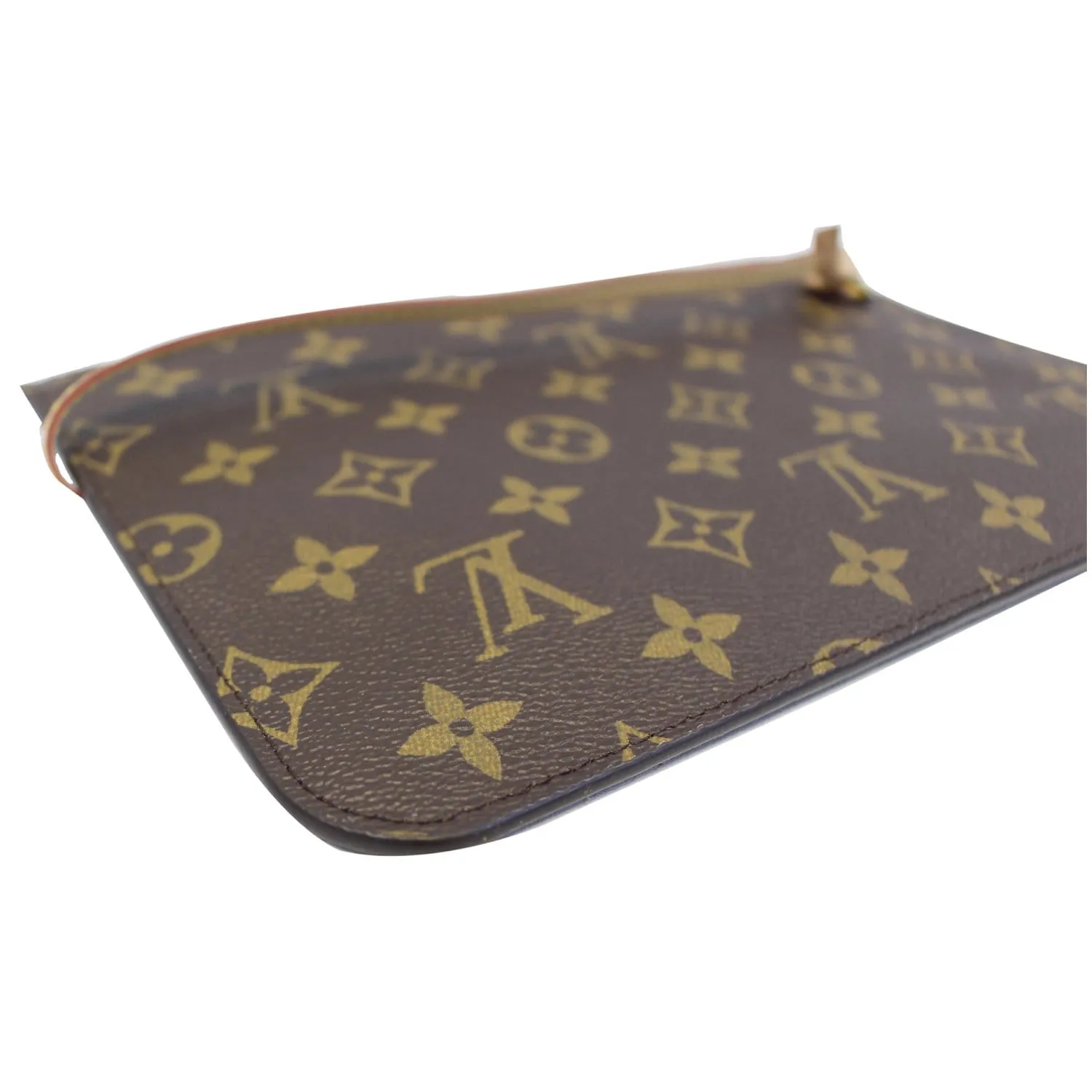 LOUIS VUITTON Pochette Wristlet Pouch Damier Ebene Neverfull MM/GM Brown